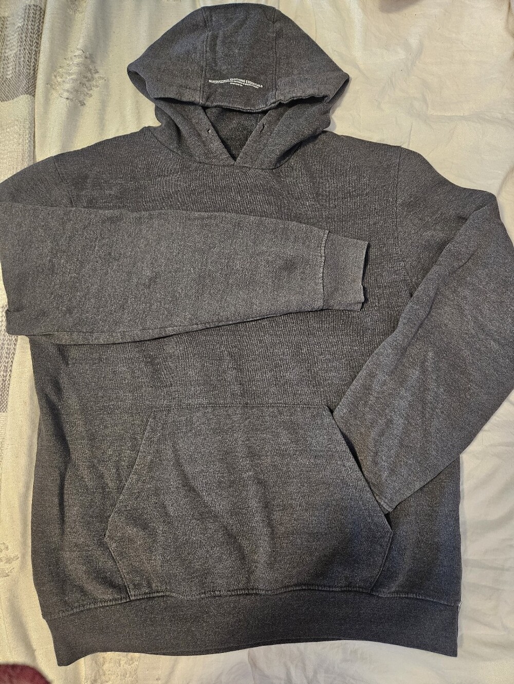 Charcoal Knit Hoodie Sweater